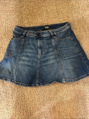 D&G Denim A-Line Mini Skirt - Blue